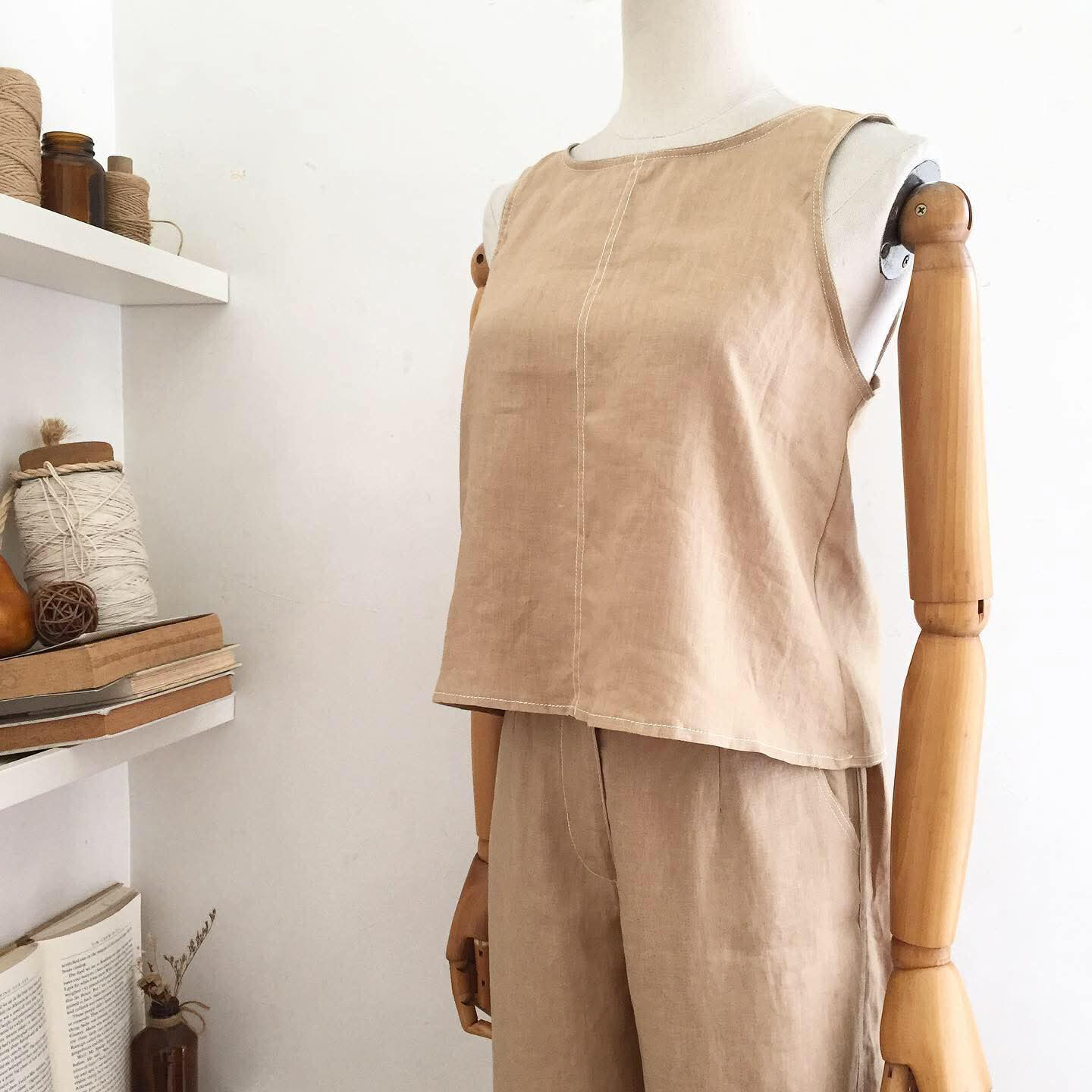 Bertha Linen Top
