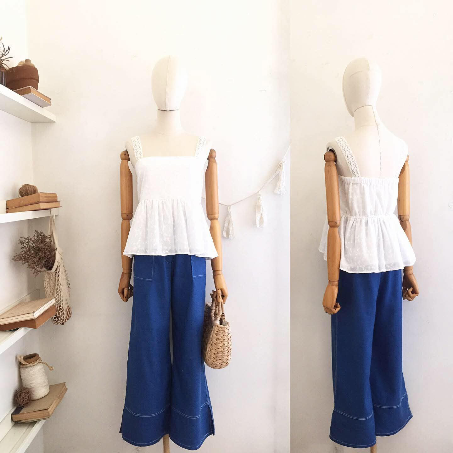 Peggy Broderie Top