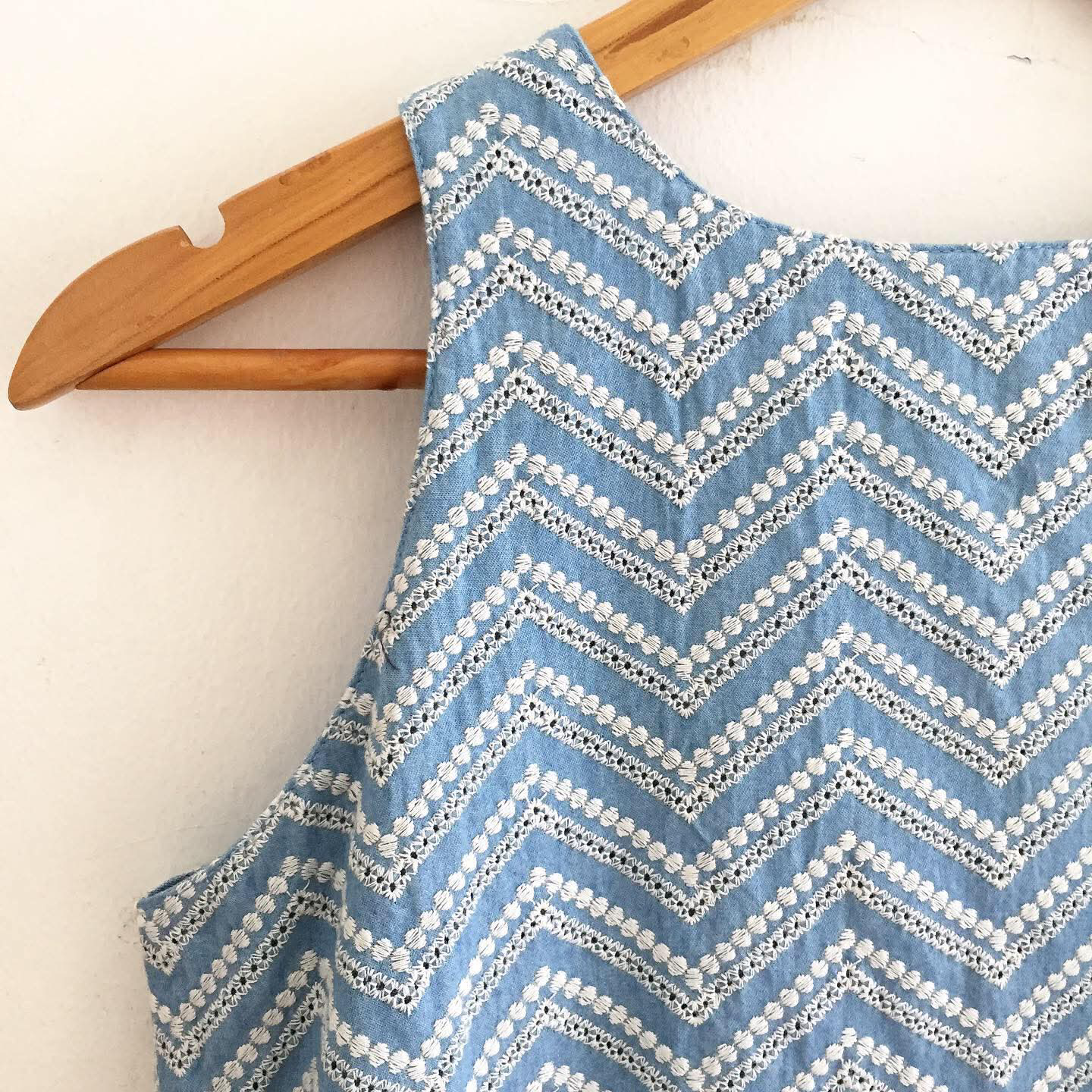 Bertha Chambray Anglaise + Chambray Top