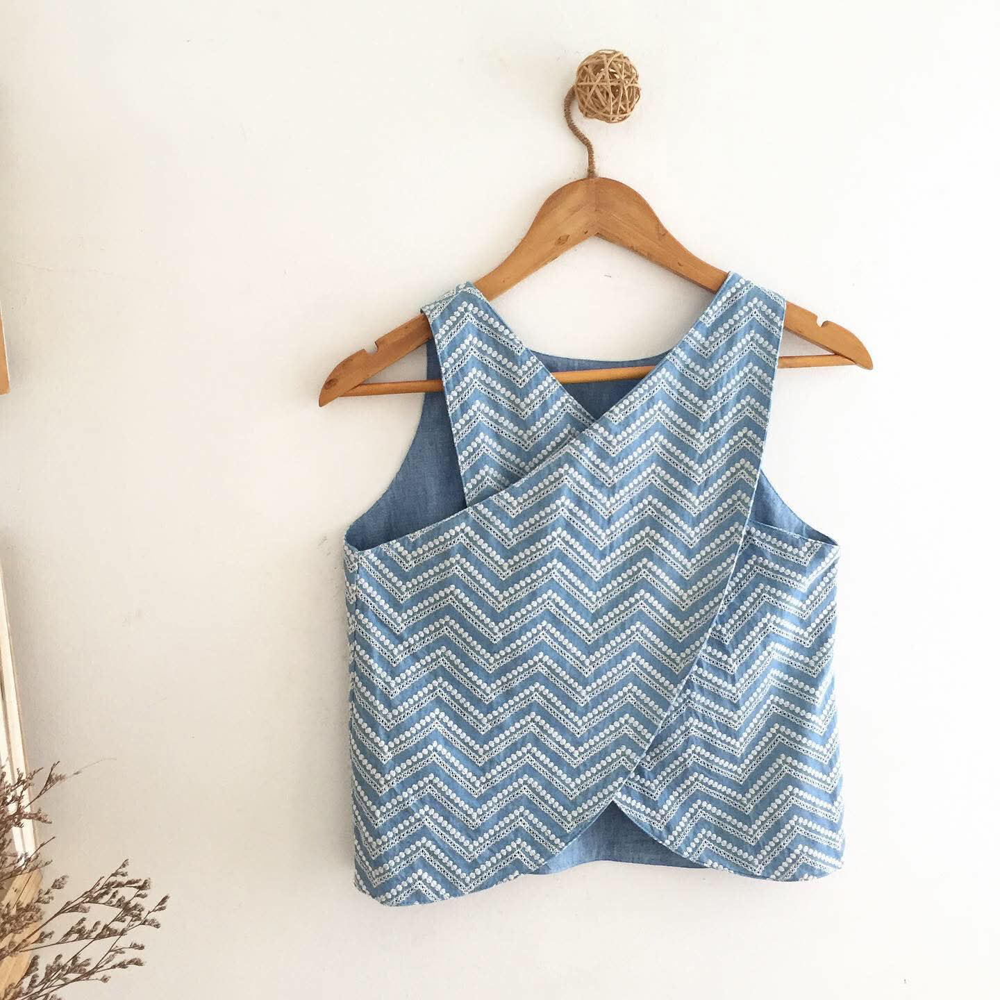 Bertha Chambray Anglaise + Chambray Top