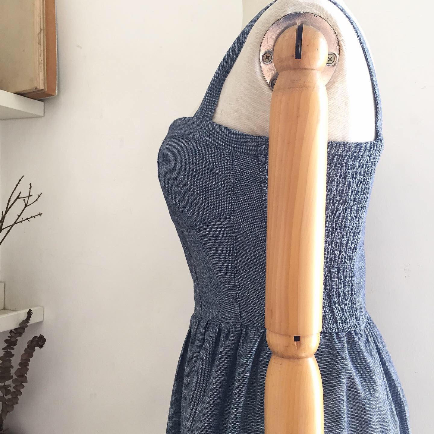 Antoinette Linen Chambray Dress