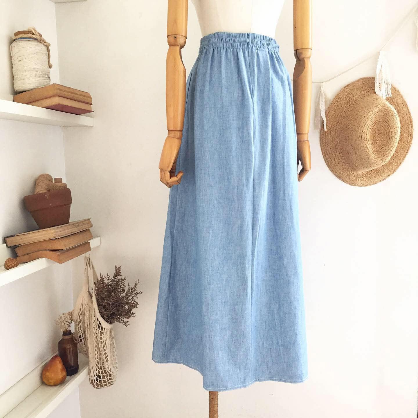 Polly Chambray Skirt