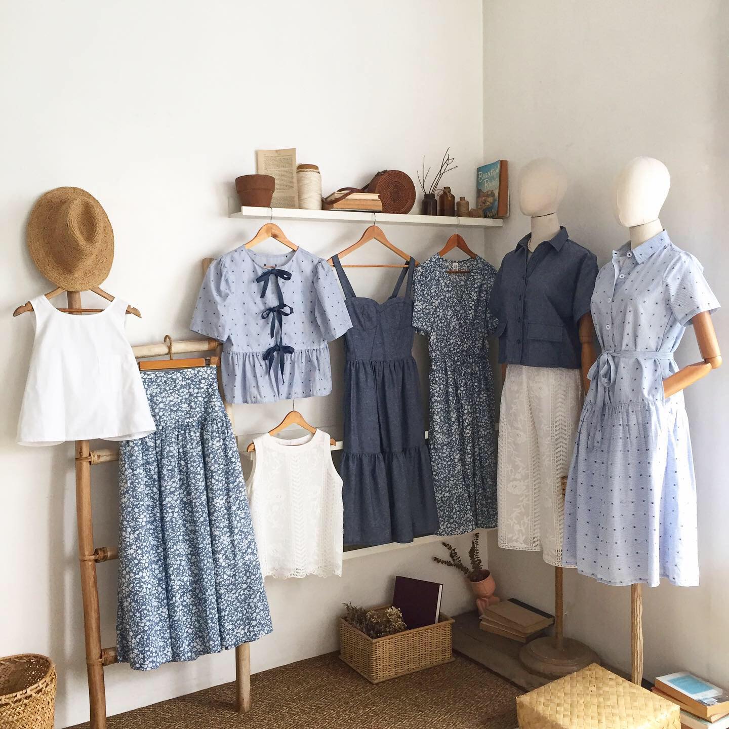 Antoinette Linen Chambray Dress