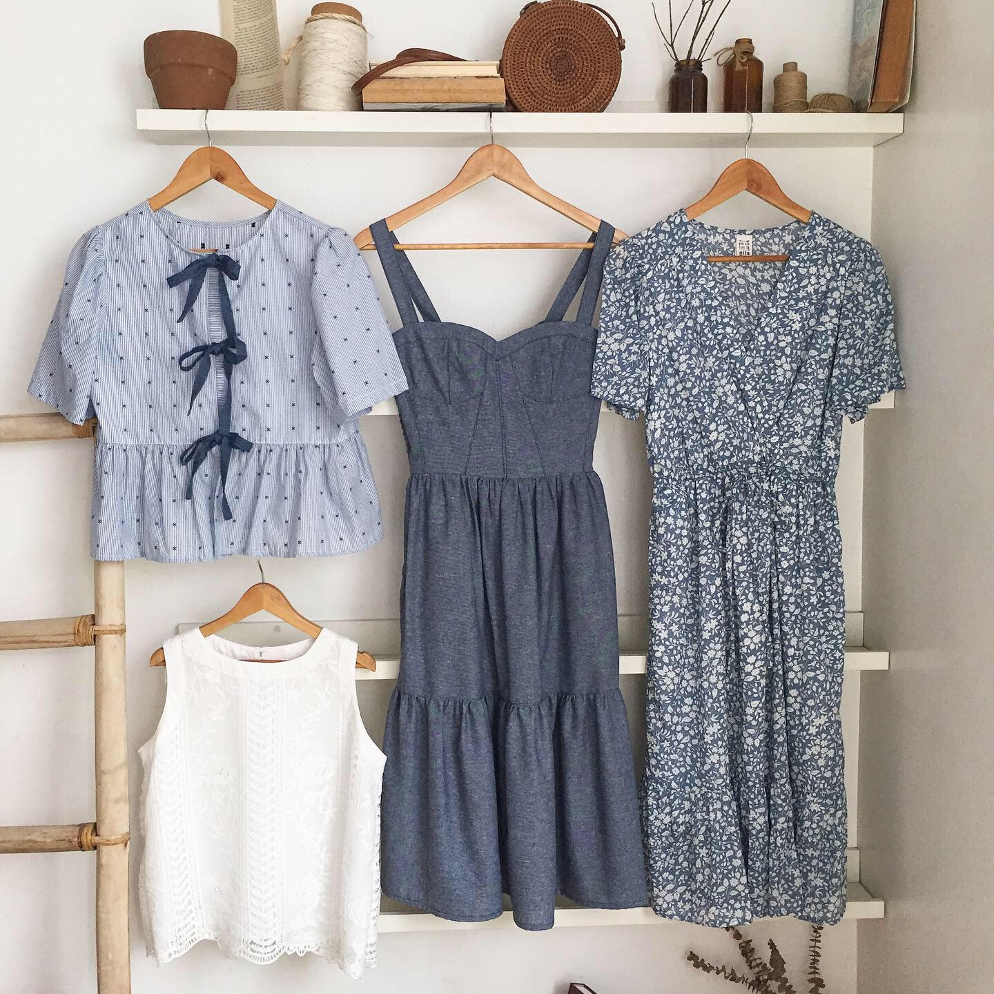 Antoinette Linen Chambray Dress