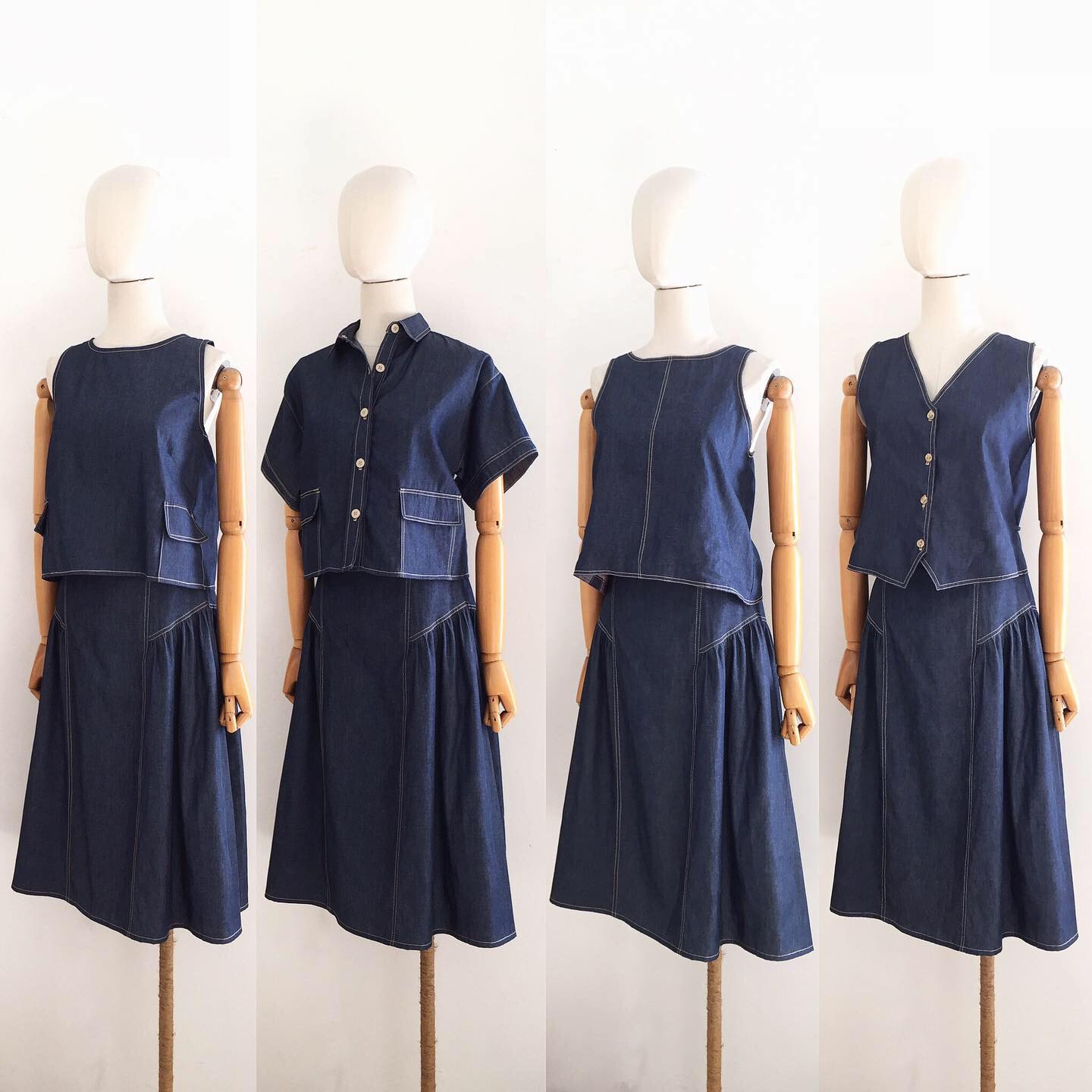 Taylor Chambray Skirt