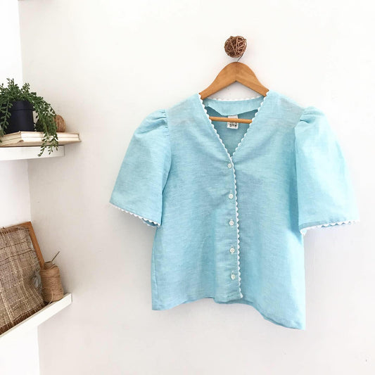 Louisa Linen Top