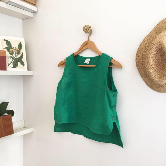 Henrietta Linen Top