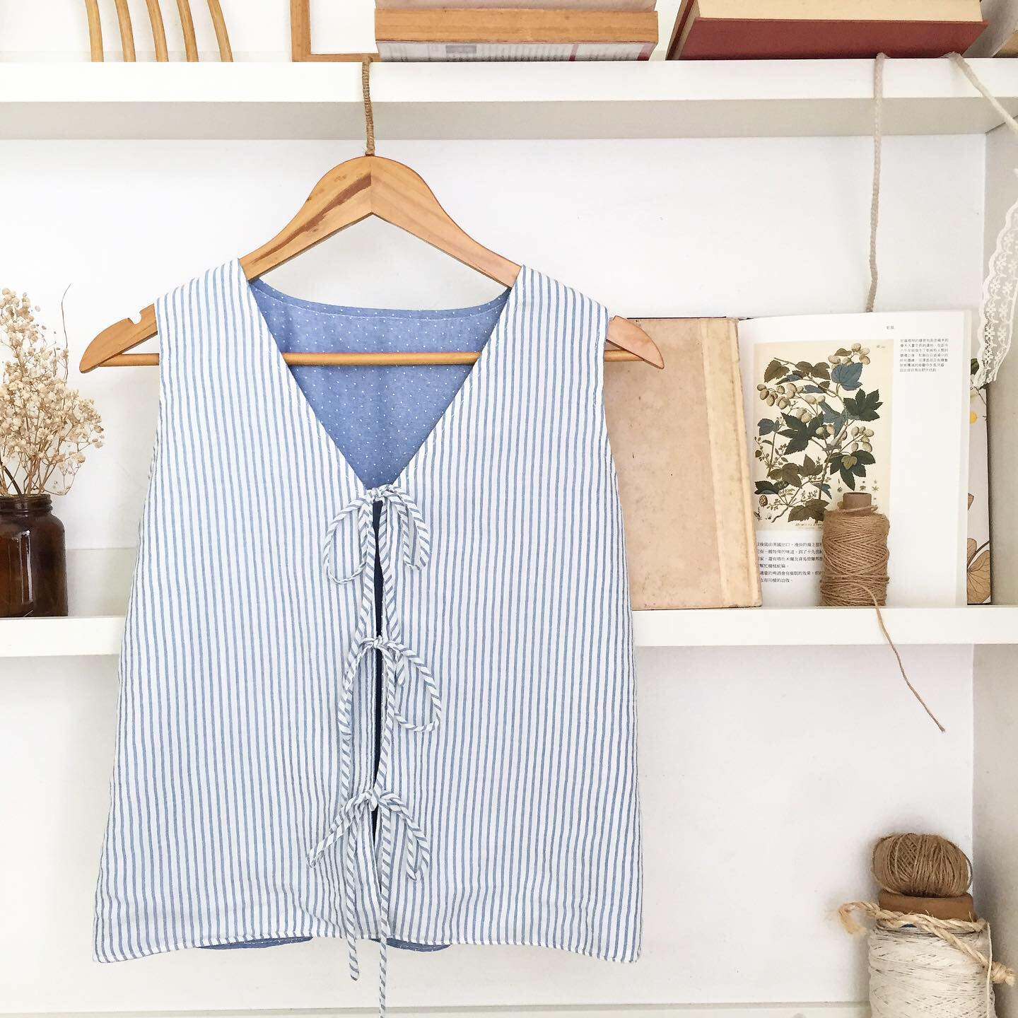 Luna Chambray + Cheesecloth Top