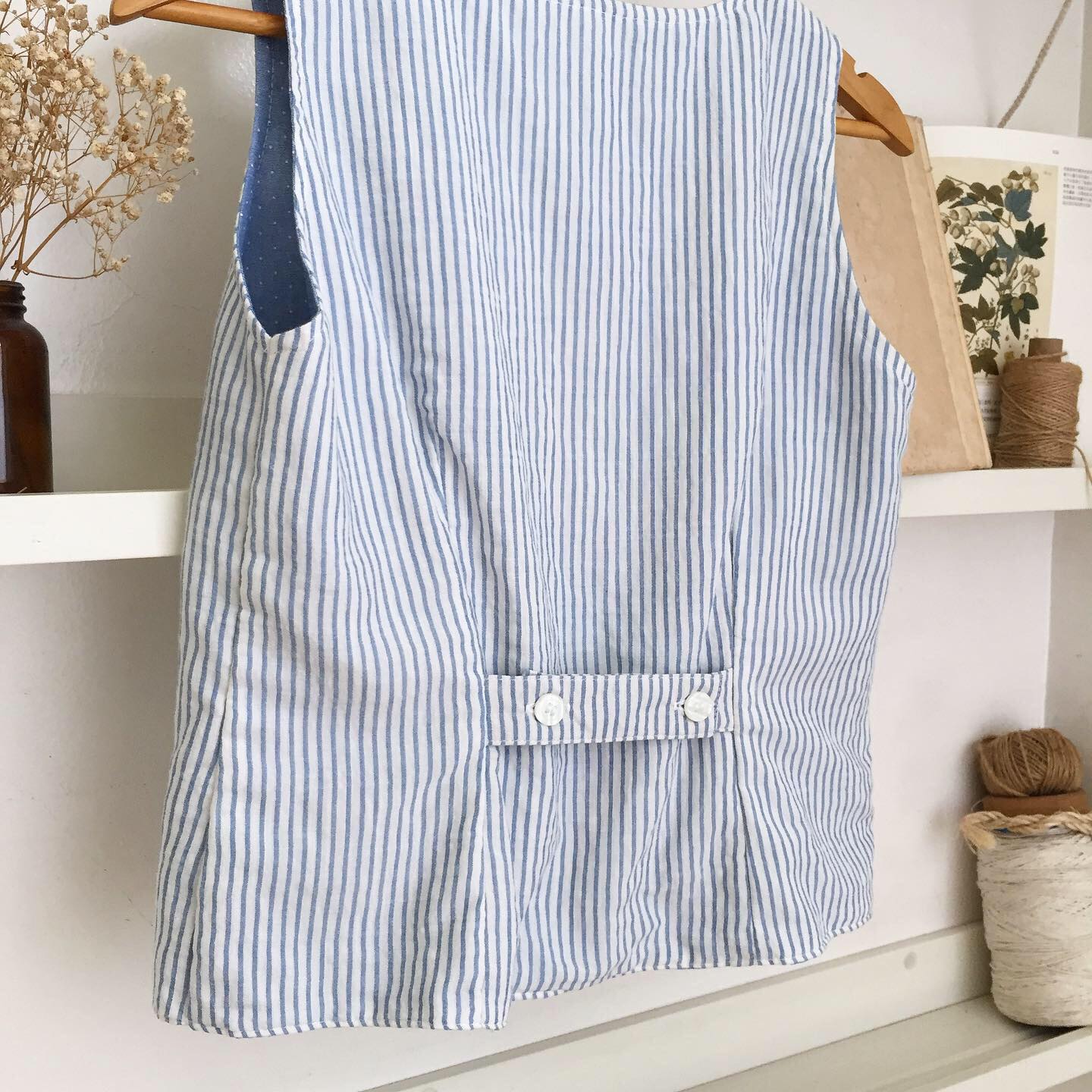 Luna Chambray + Cheesecloth Top