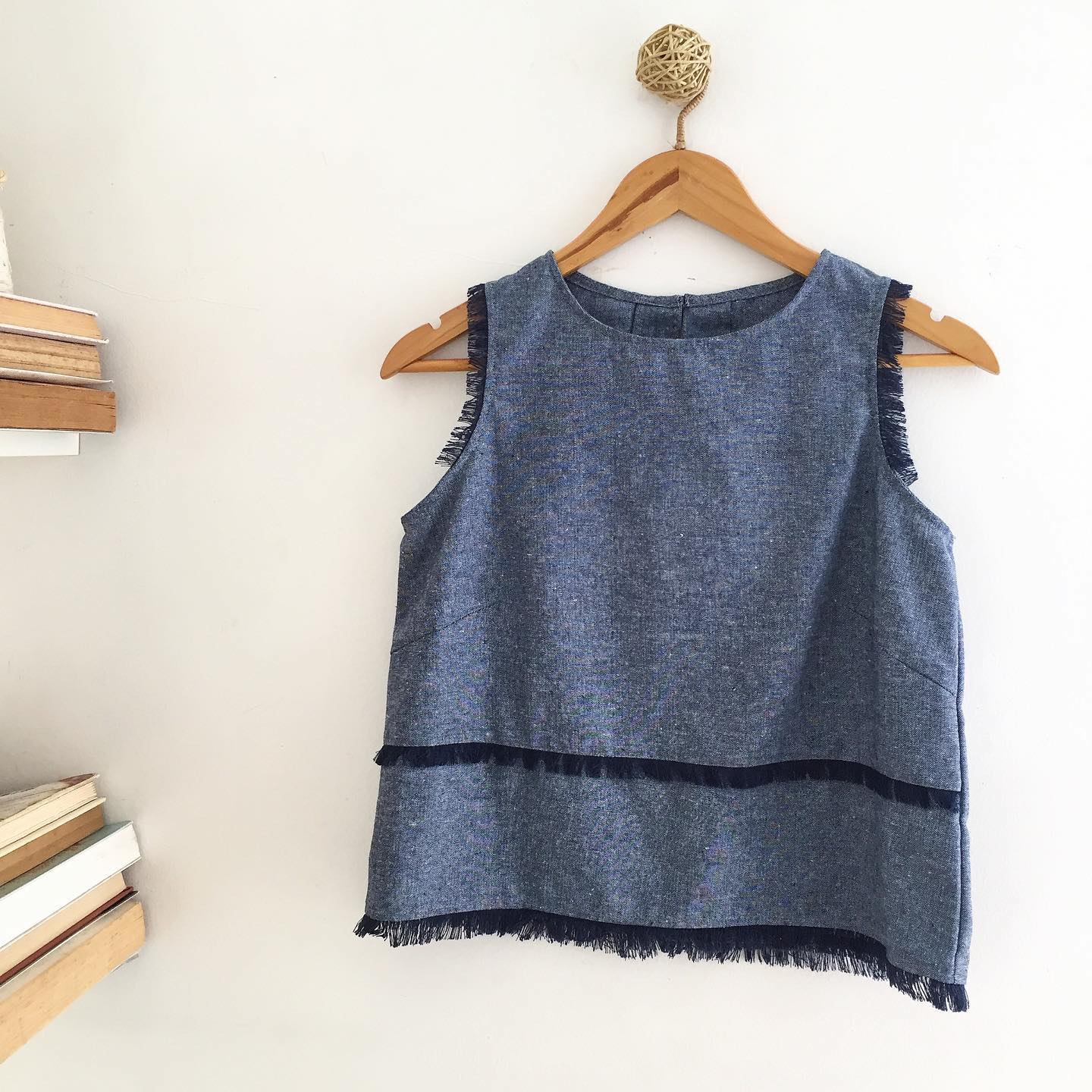 Matilda Linen Chambray Top