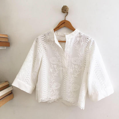 Marit Cotton Lace Top