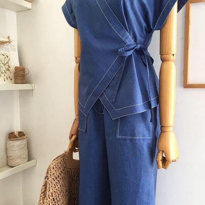 Nadia Chambray Top