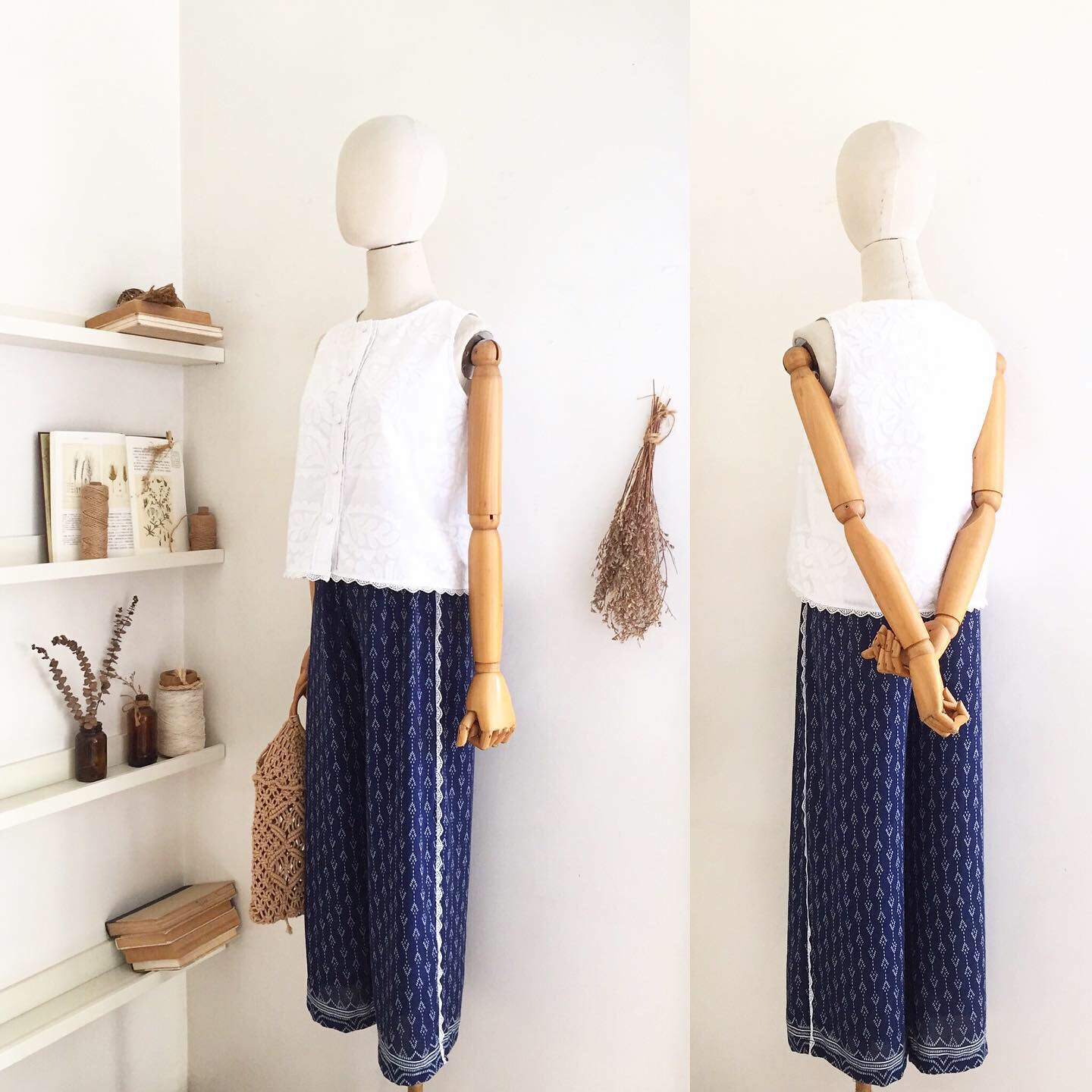 Lila Broderie Top
