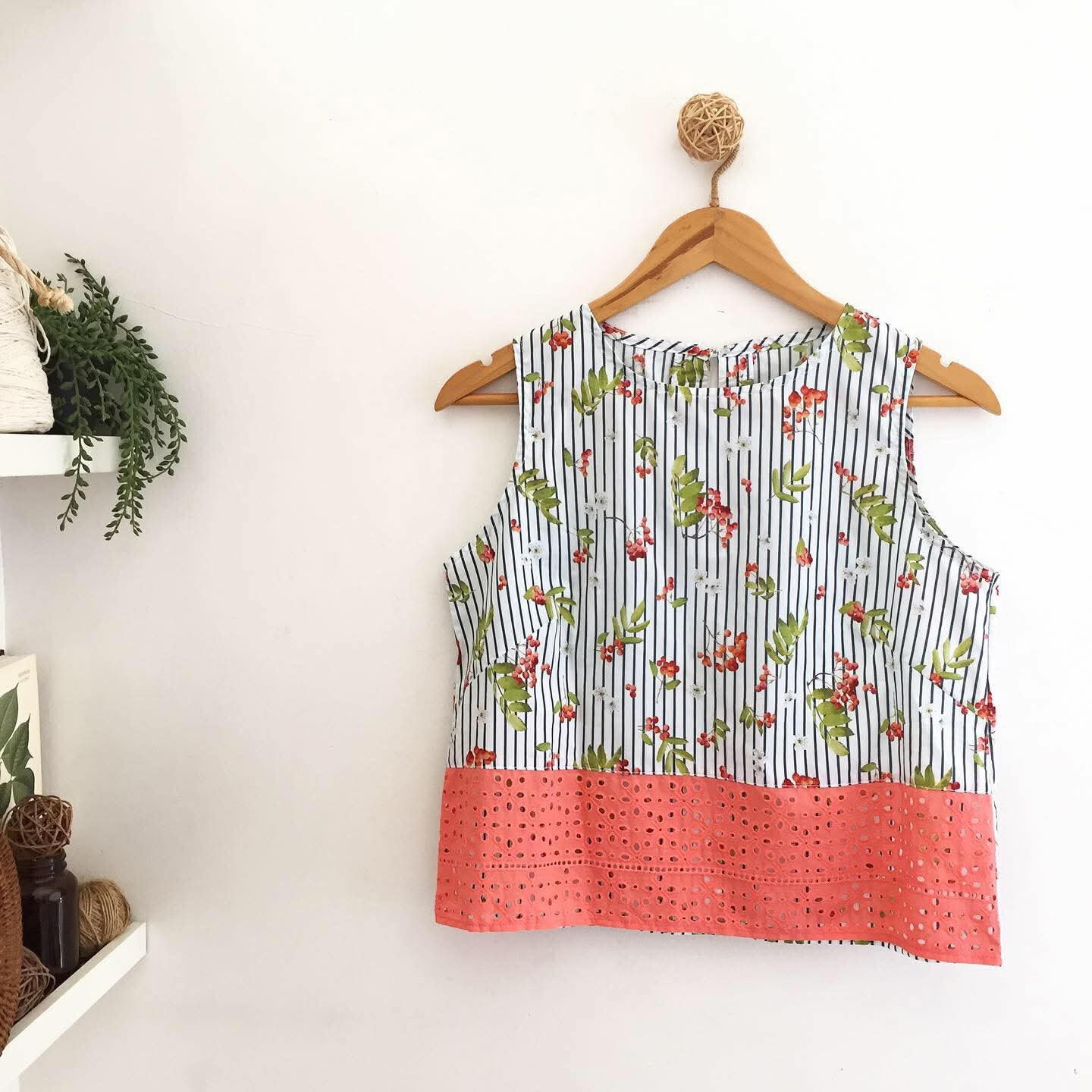 Lula Cotton + Broderie Anglaise Top