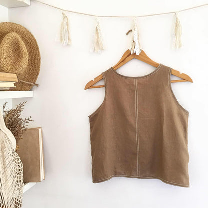 Bertha Linen Top