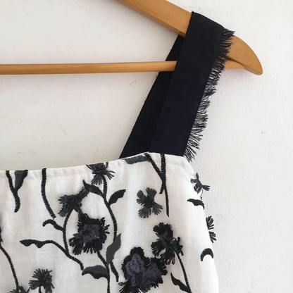 Maria Linen Broderie Top