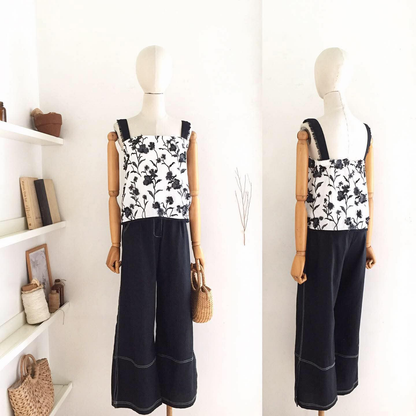 Maria Linen Broderie Top