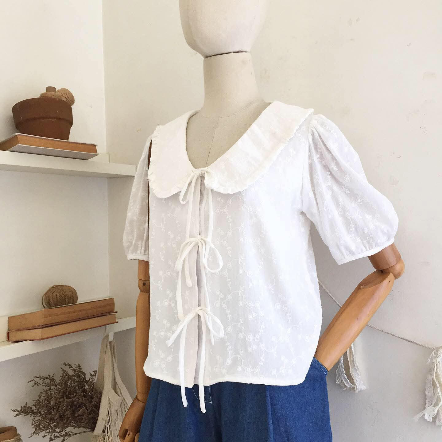 Lucinda Broderie Top