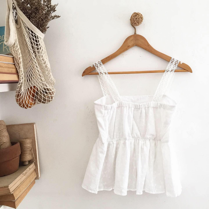 Peggy Broderie Top