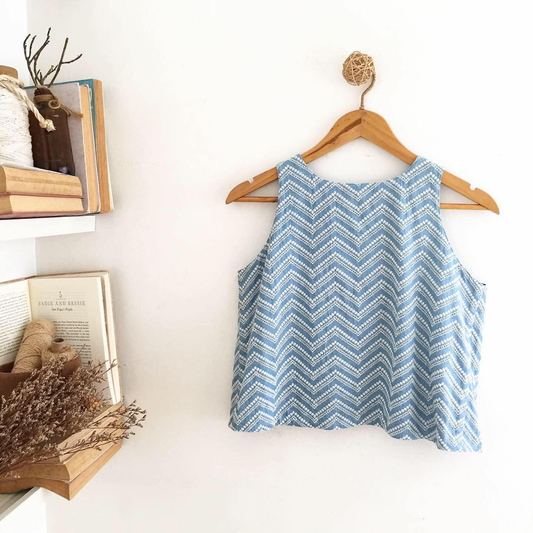 Bertha Chambray Anglaise + Chambray Top