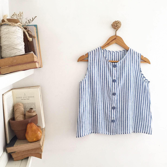 Lila Linen Top
