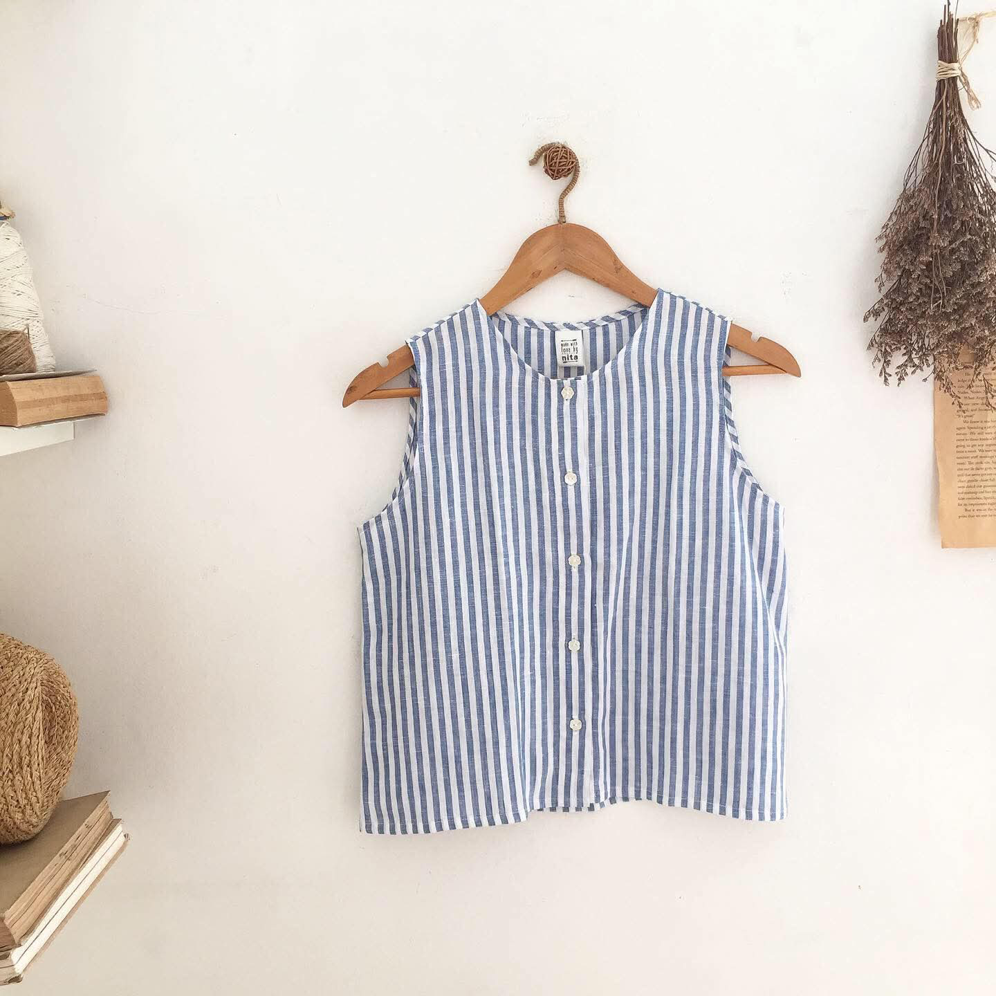 Lila Linen Top