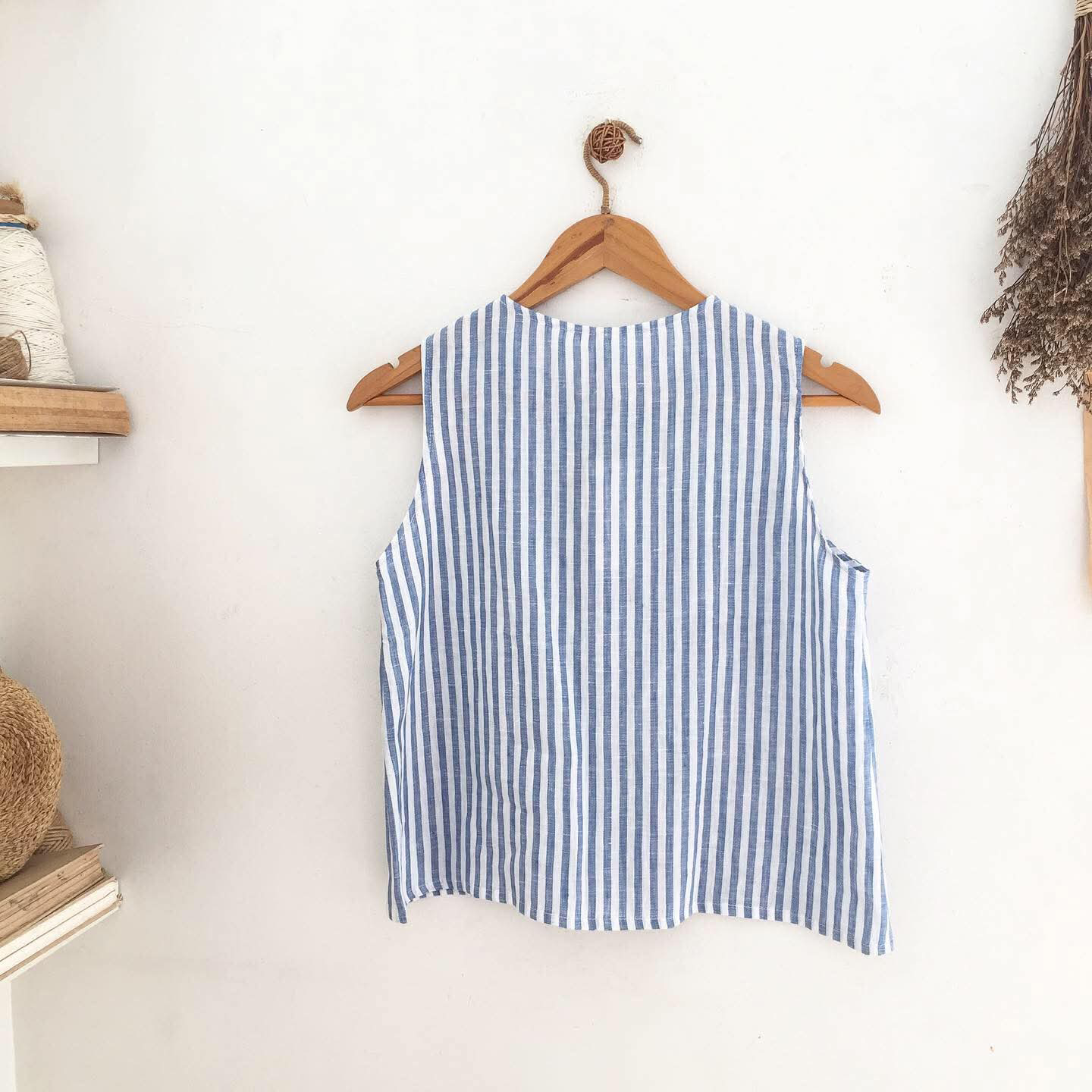 Lila Linen Top