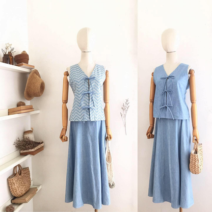 Luna Chambray Anglaise + Chambray Top