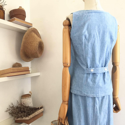 Luna Chambray Anglaise + Chambray Top