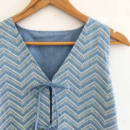 Luna Chambray Anglaise + Chambray Top