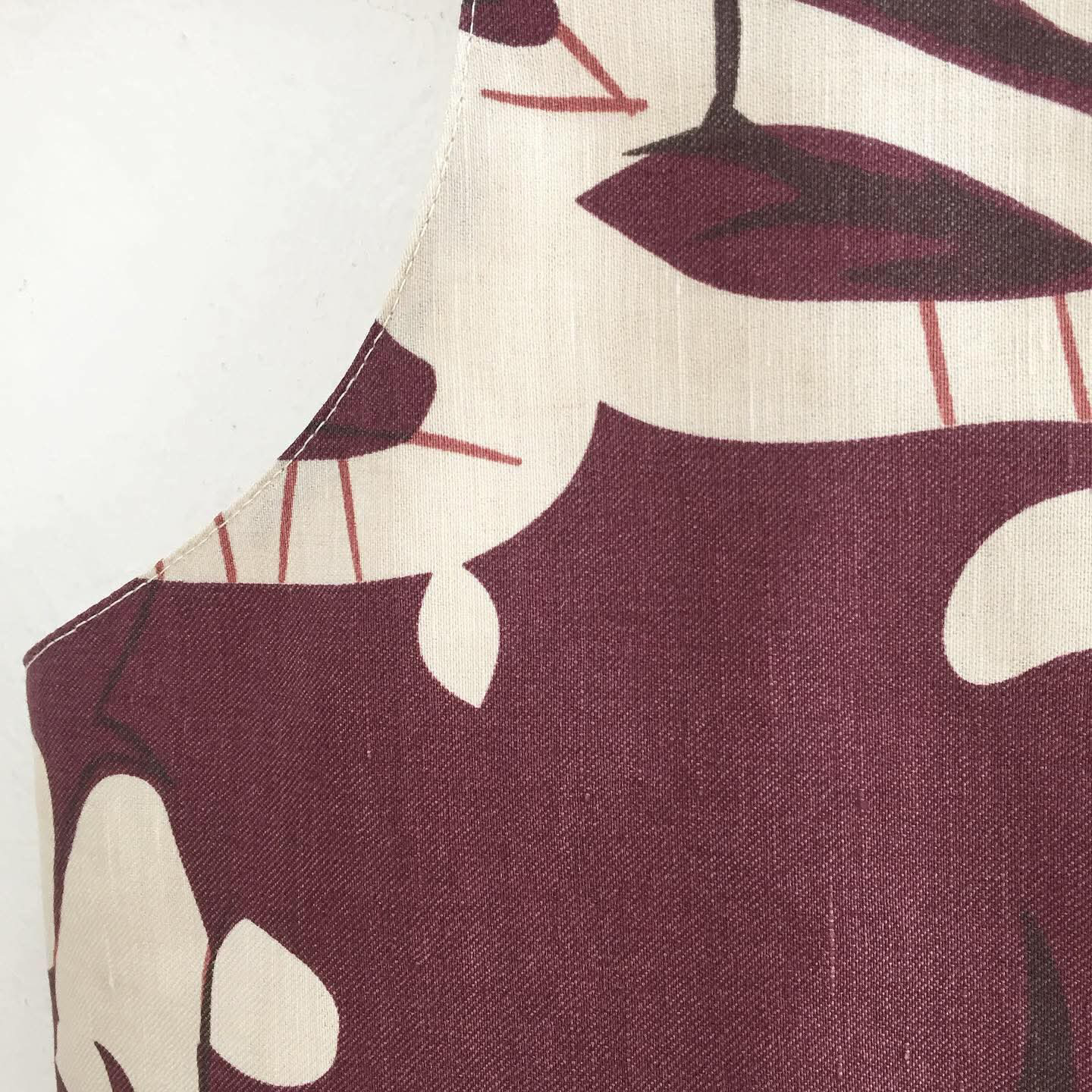 Bertha Linen Twill + Cotton Lycra Top