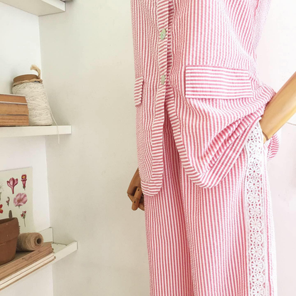 Guinevere Seersucker Top