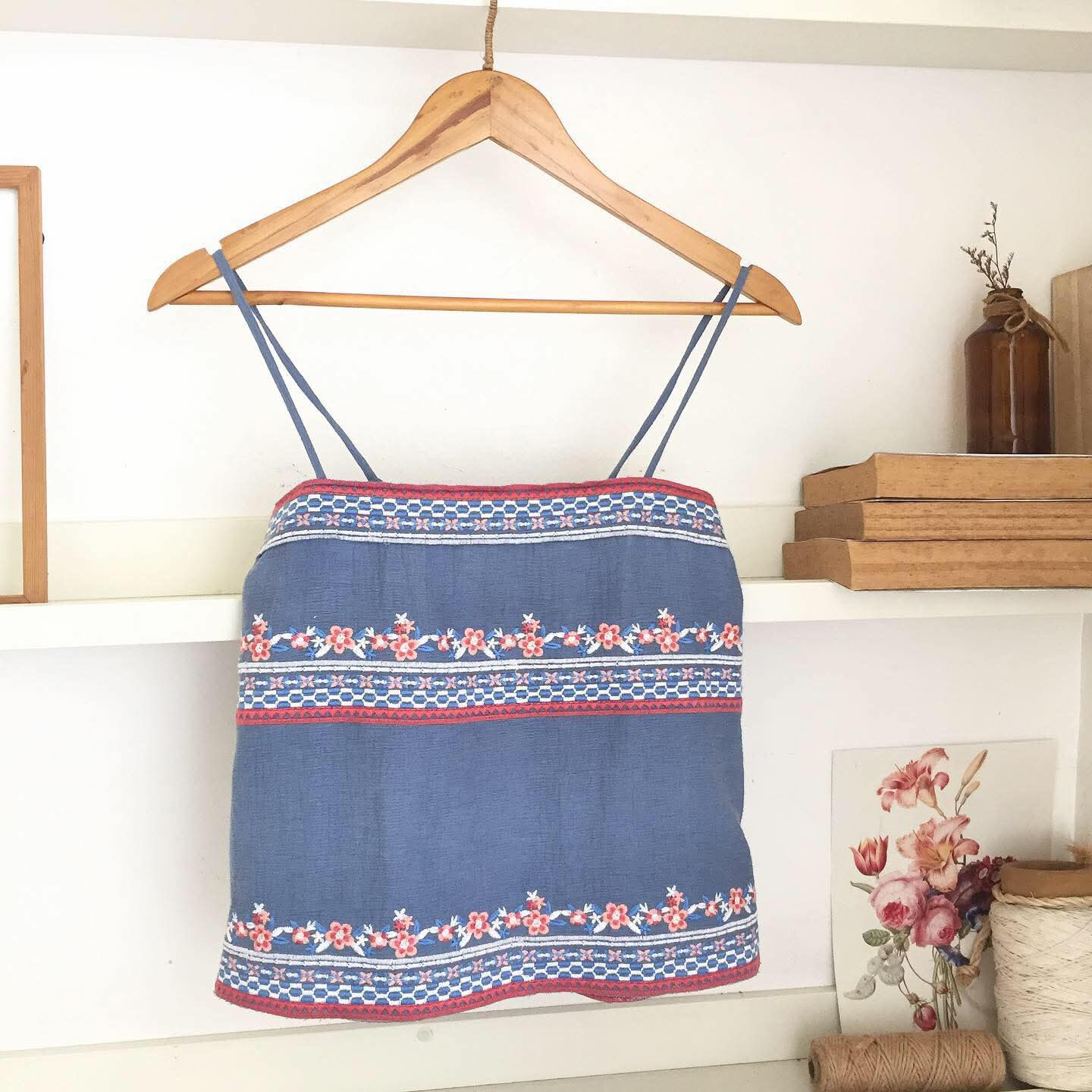 Phoebe Broderie Cheesecloth Top