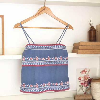 Phoebe Broderie Cheesecloth Top