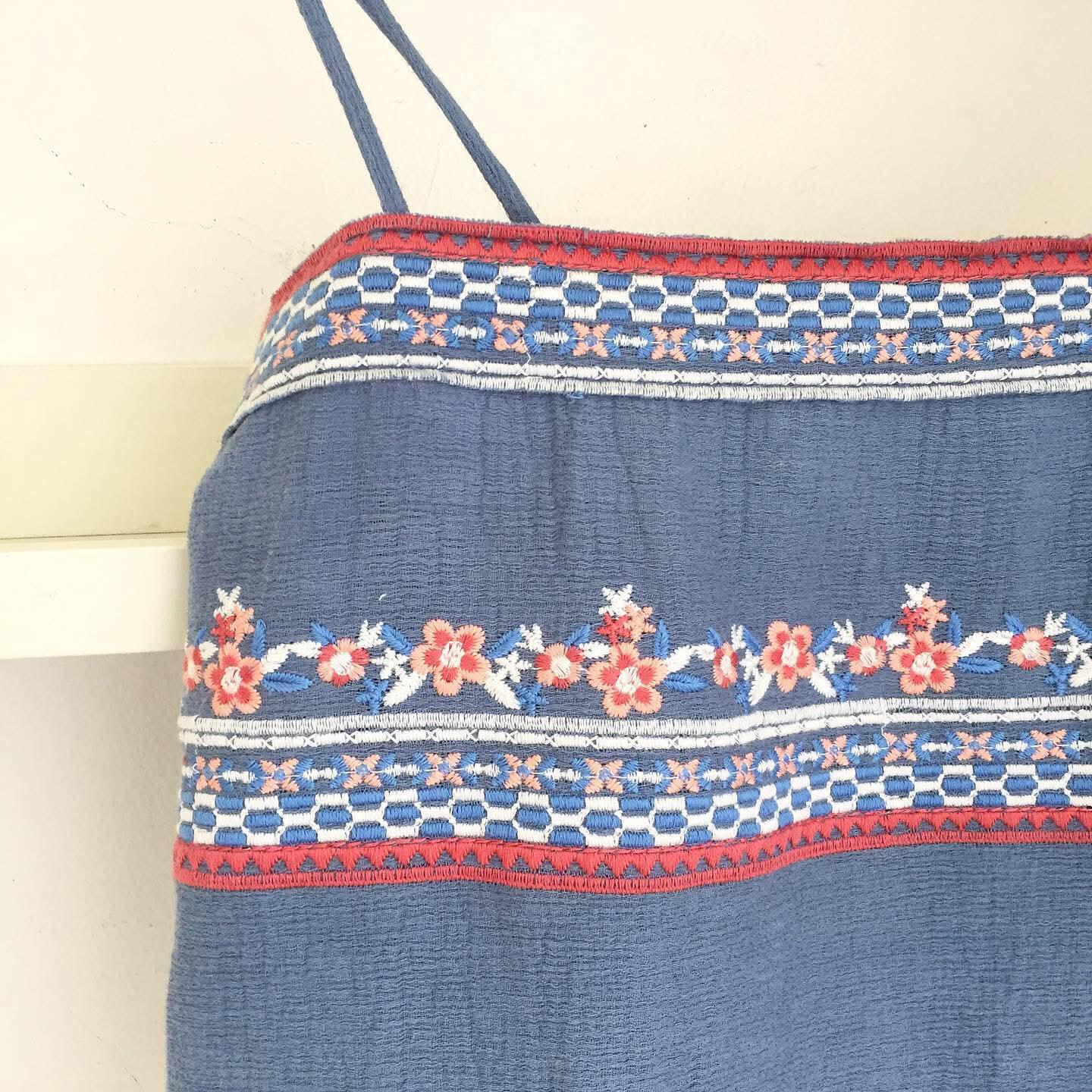 Phoebe Broderie Cheesecloth Top