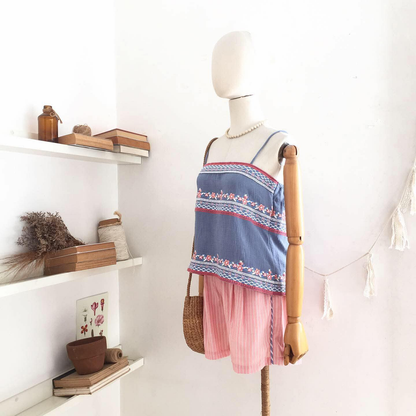 Phoebe Broderie Cheesecloth Top