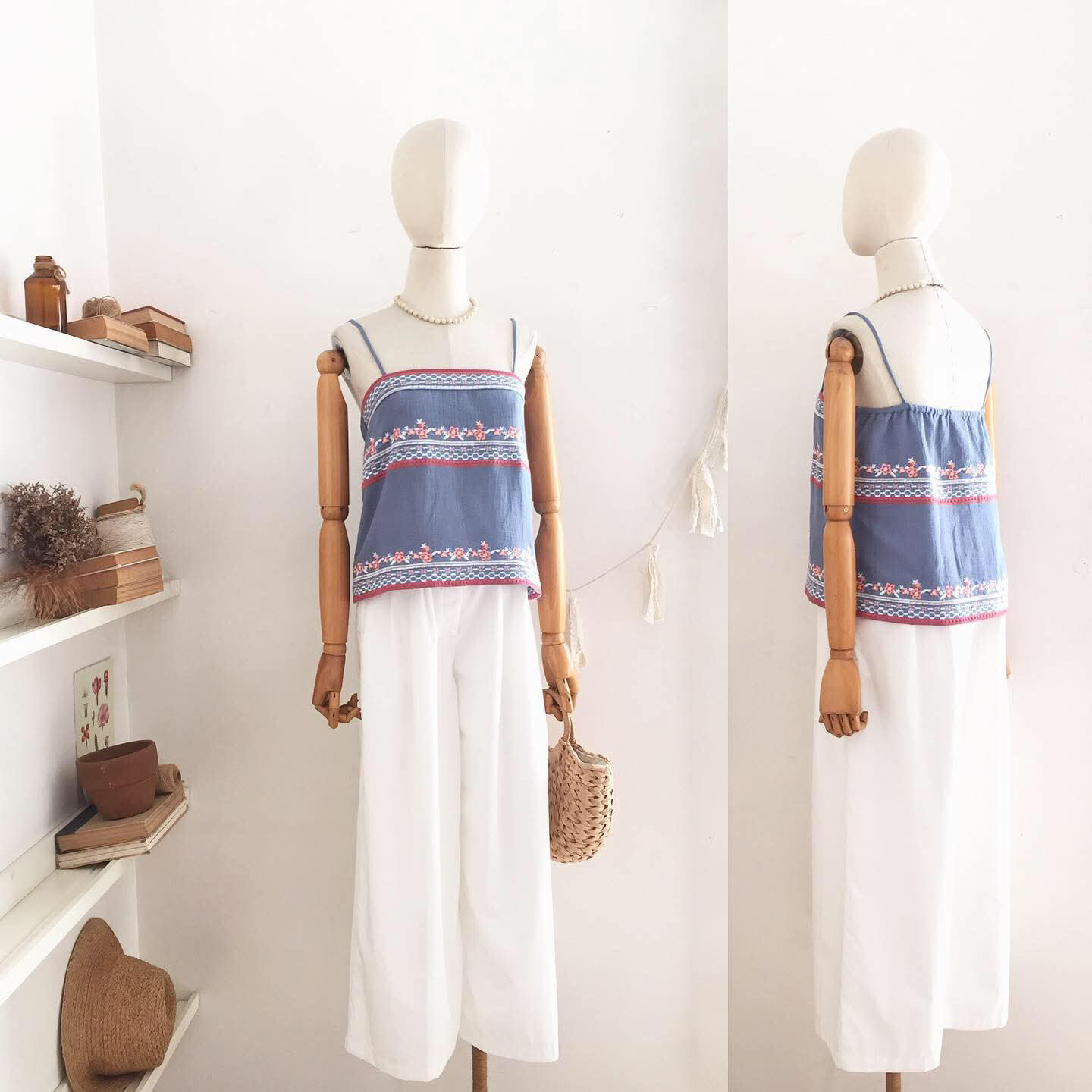 Phoebe Broderie Cheesecloth Top