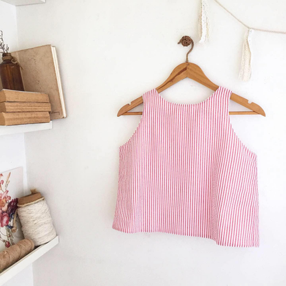 Bertha Seersucker Top