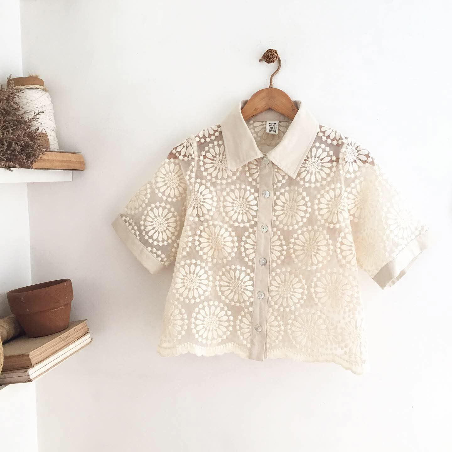 Brooklyn Lace Organza Top