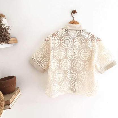 Brooklyn Lace Organza Top