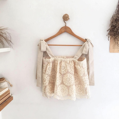 Piper Lace Organza Top