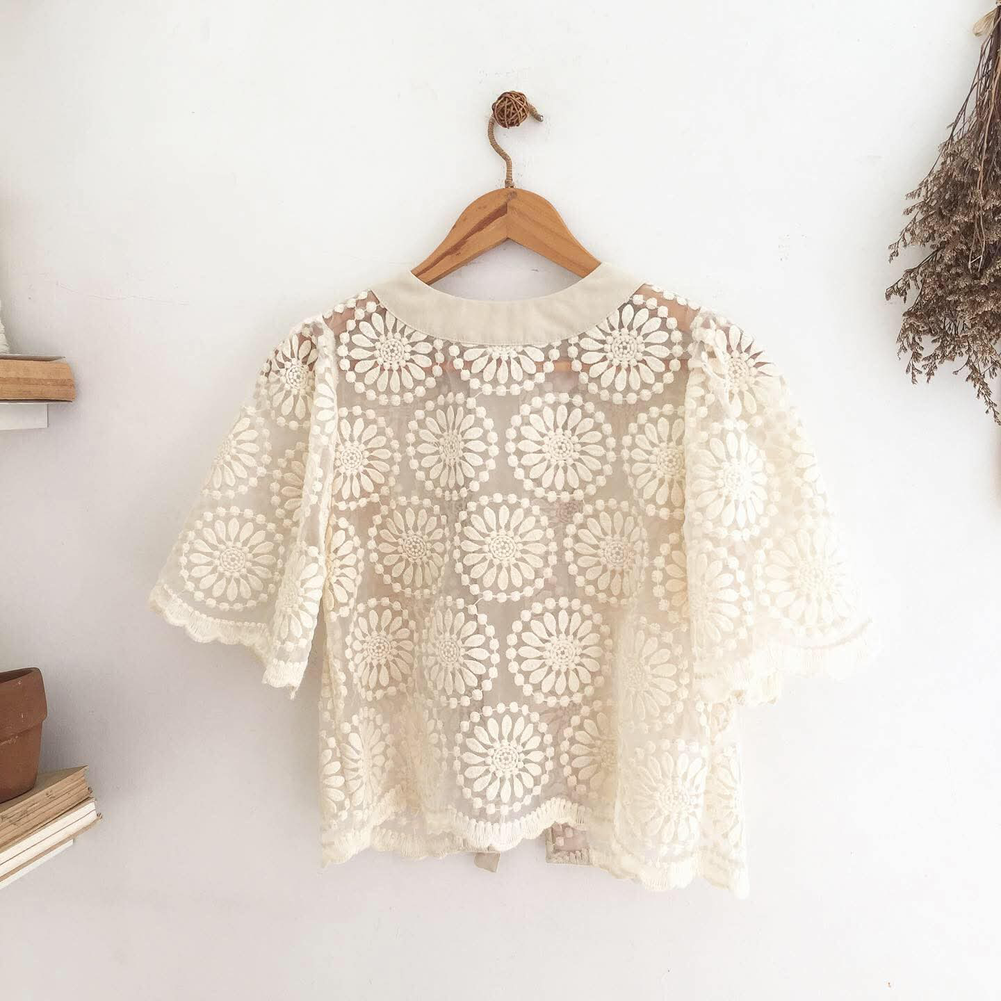 Emilia Lace Organza Top