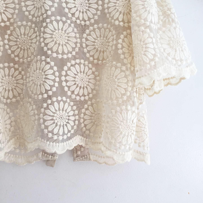 Emilia Lace Organza Top