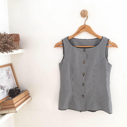 Isabella Seersucker Top