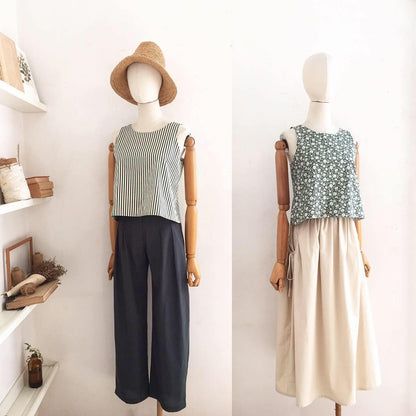 Bertha Cotton + Soft Twill Top