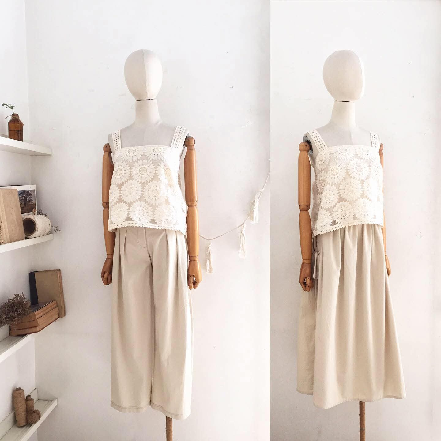 Audrey Lace Organza Top