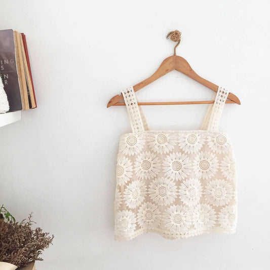 Audrey Lace Organza Top