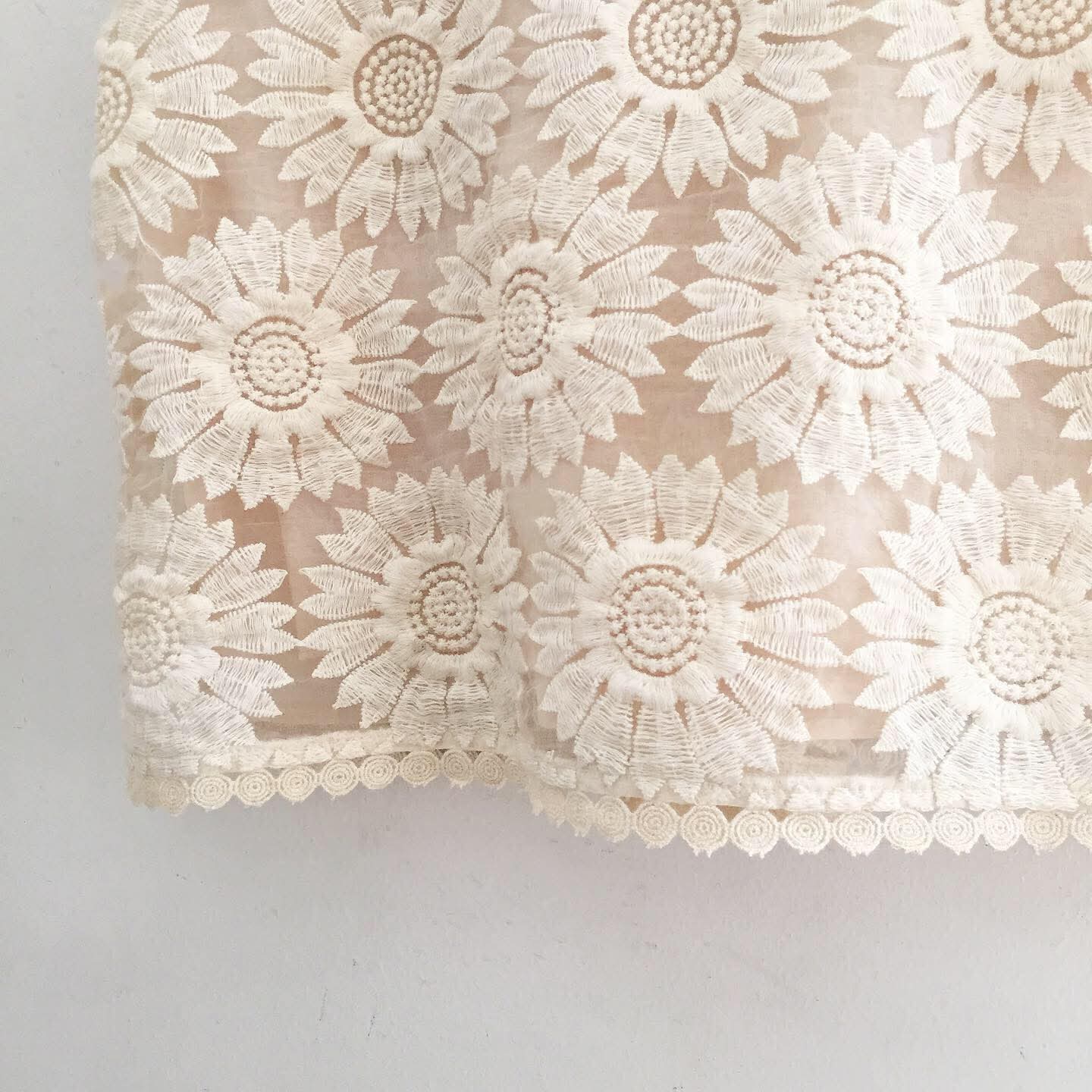 Audrey Lace Organza Top