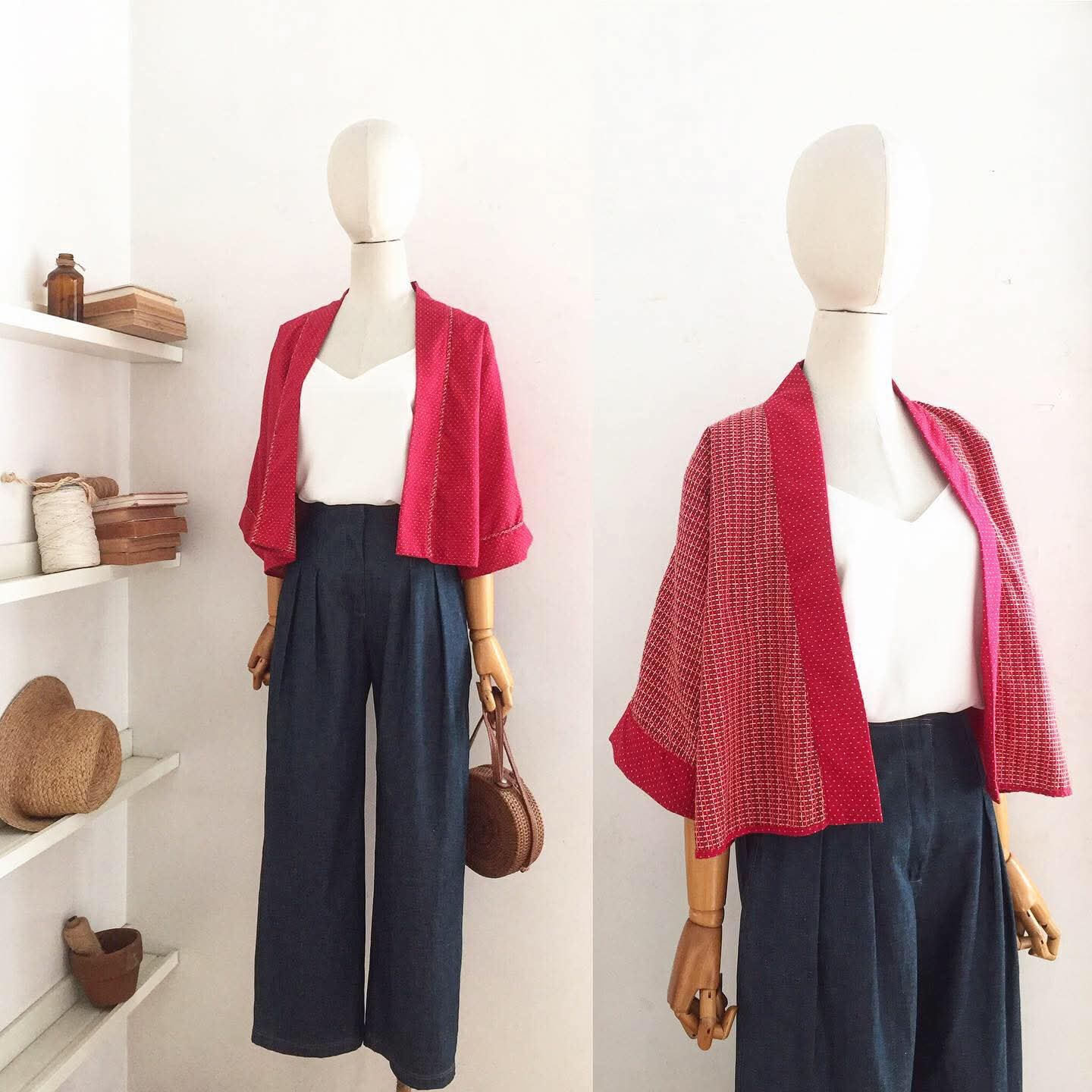 Hana Embroidered Cotton Kimono