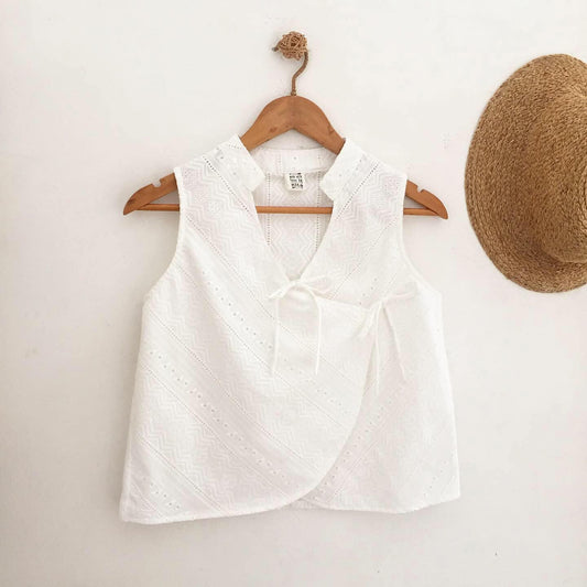 Fei Broderie Anglaise Top